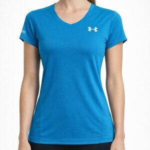 Under Armour HeatGear Fitted Short Sleeve V-Neck Athletic Tee – Women’s XS
